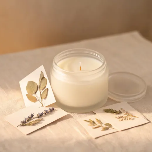Scented jar candle